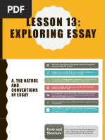 Exploring Essay