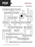 Crossword Weather