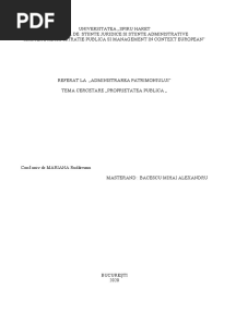 PROPRIETATEA Publica
