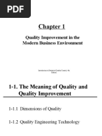 Quality Improvement in The Modern Business Environment: Introduction To Statistical Quality Control, 4th Edition