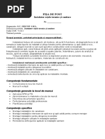 Instalator Retele Termice Si Sanitare Modificat