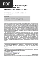 Extended Endoscopic Techniques For Sinon
