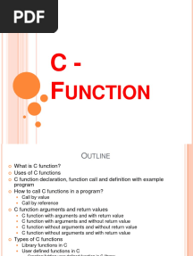 C Functions-2