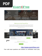 Exam Free: Free Valid Exam Questions and Answers For Certification Exam Prep