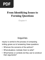 09 - From Identifying Issues To Forming Questions Chapter 4