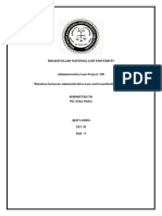 Relation Between Adminstrative Law and Constitutional Law