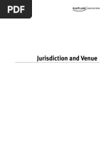 Jurisdiction and Venue