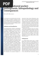 The Periodontal Pocket: Pathogenesis, Histopathology and Consequences