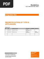 Recertification of Type B Appliances