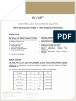 Invar: Controlled Expansion Alloys