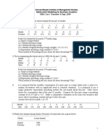 Narsee Monjee Institute of Management Studies Optimization Modelling For Business Analytics Title: Forecasting-I