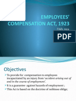 Employees Compensation Act, 1923