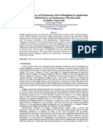 The Effectiveness of Performance Based Budgeting in Application System SIMANGGA On Performance Measurement of Jember University