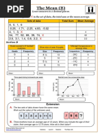 Statistics. Level 6. Averages. The Mean (B)