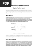 SystemVerilog DPI Tutorial