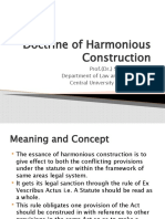 Doctrine of Harmonious Construction