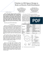 The Effects of Notches in GIS Spacer Design To Hold Conductor Rods On Electric Field Distribution