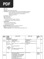 Lesson Plan 3 Class