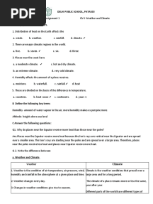 Class V SST Ch-5 Q Ans Worksheet
