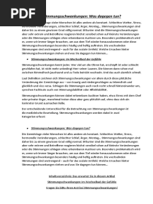 Stimmungsschwankungen