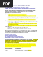 Case 1: Custom Fabricators, Inc.: Critical Success Factors Core Competencies