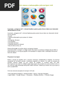 Tehnici de Cautare A Informatiilor Prin Navigare Web