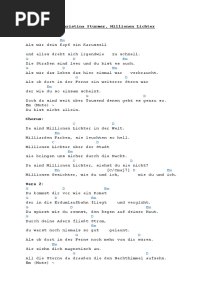 Christina Stürmer - Millionen - Lichter - Chords