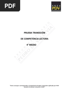 Ensayo Comprensión Lectora IV Medio Con Respuestas