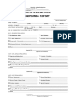 Inspection Report: Office of The Building Official