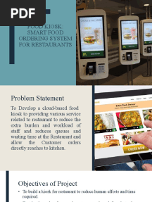 Food Kiosk: Smart Food Ordering System For Restaurants