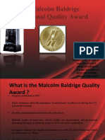 Malcolm Baldrige National Quality Award