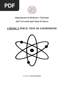 Chimica Per Il Test D'ammissione