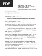 Memorandum in Opposition To Summary Judgment Harley 11 2009