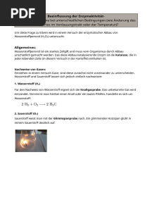 Enzym-Versuche Theoretisch