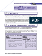 Unit 3: Financial Instruments: Equity and Financial Liabilities