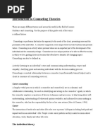 Introduction To Counseling Theories