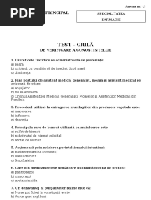 2018 Grad Principal 03 Test Grila Farmacie