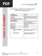 Use of Oxygen During The End of Life Period in COVID-19 Associated Disease