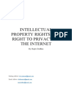 Intellectual Property Rights and Right To Privacy On The Internet