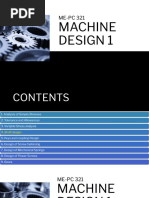 Machine Design 1: ME-PC 321