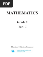 Maths G-9 P - IE