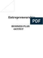 Business Plan Output Last Module