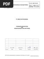 Standard Specification For Hydrotesting of In-P