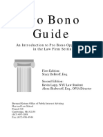 Pro Bono Guide: An Introduction To Pro Bono Opportunities in The Law Firm Setting