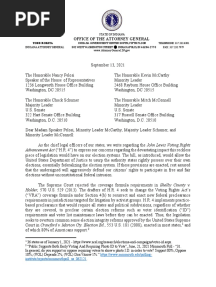 State Attorneys General Letter