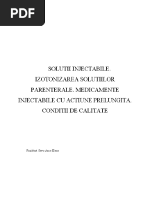 Solutii Injectabile