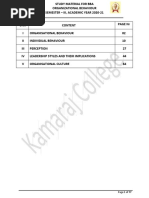 004 Core 8 - Organizational Behaviour - III Sem BBA