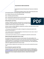 Valuation of Debt Securities