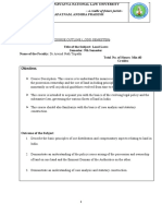 Land Law Course Outline - Model 2021