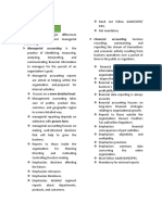 Managerial Accounting Semi CH 1 and 2